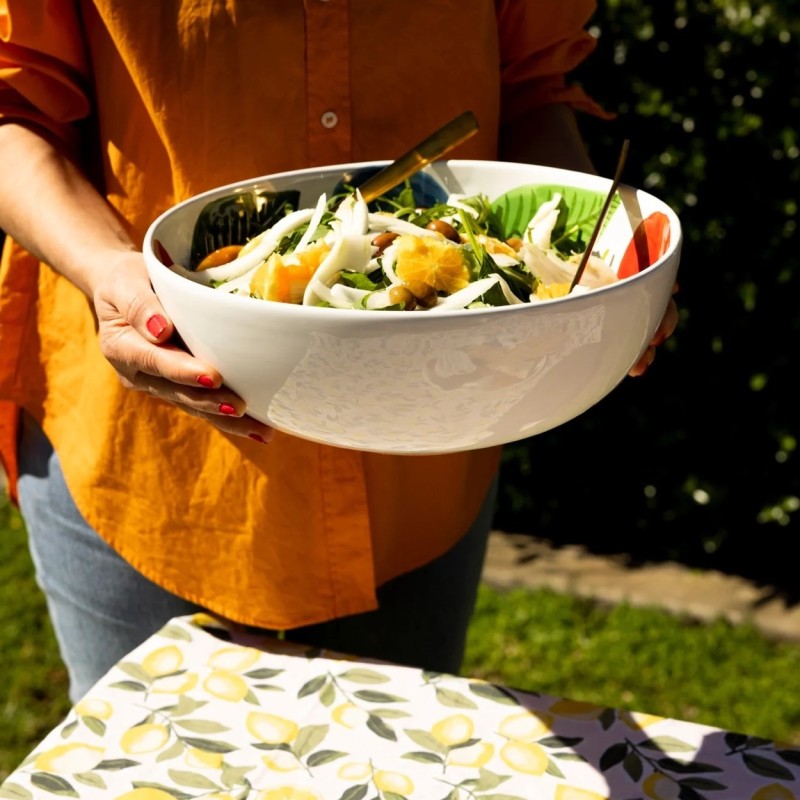 Handmade hand-painted ceramic bowl Elba Mangiallegro