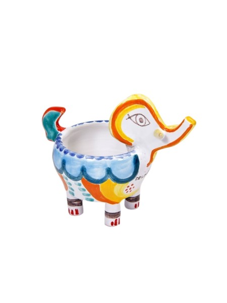 Elefante portapianta Folk Ceramiche De Simone