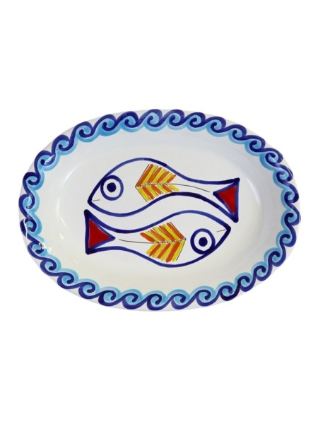 Piatto Ovale Scirocco Ceramiche De Simone