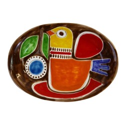 Piatto Ovale Stromboli Ceramiche De Simone