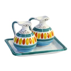 Set Olio e Aceto Solunto Ceramiche De Simone