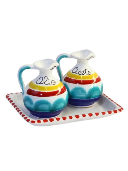 Set Olio e Aceto Alicudi Ceramiche De Simone