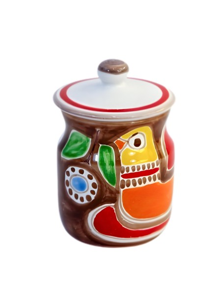 Sugar bowl Stromboli Ceramiche De Simone