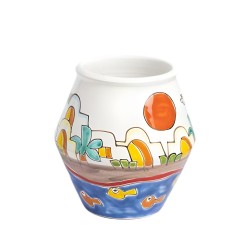 Vaso artigianale ceramiche siciliane de simone Dammusi VS537DA
