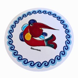 Sottopiatto in tessuto Folk Pesce Spada Ceramiche De Simone