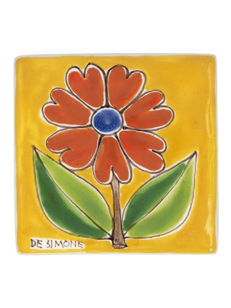 Tozzetto giallo Folk Margherita Ceramiche De Simone