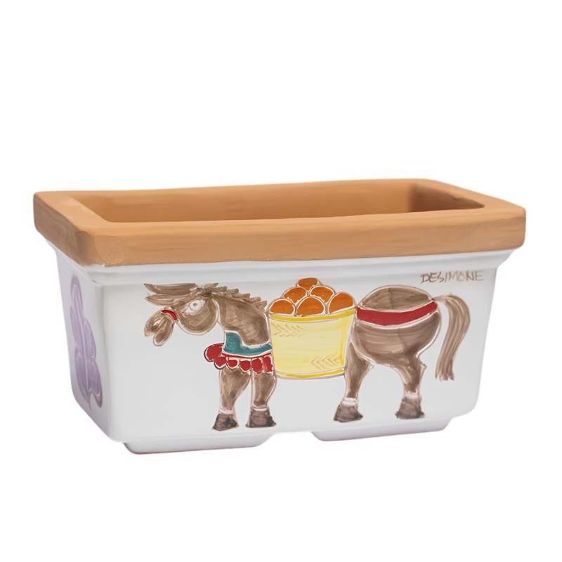 Rectangular planter Folk Donkey VSPRAS