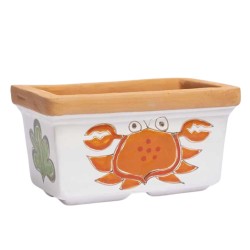 Rectangular planter Folk Crab Cancer