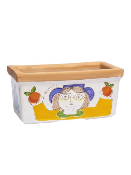 Donna e uomo con frutta