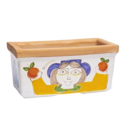 Donna e uomo con frutta