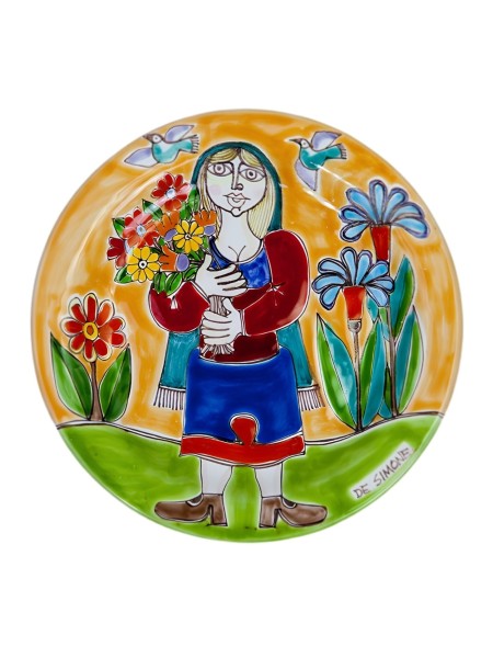 Circular plate DS 18 cm Flowers Harvest DS-48