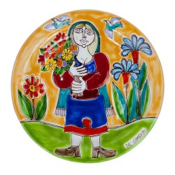 Piatto tondo DS 18 cm Raccolta di Fiori DS-48