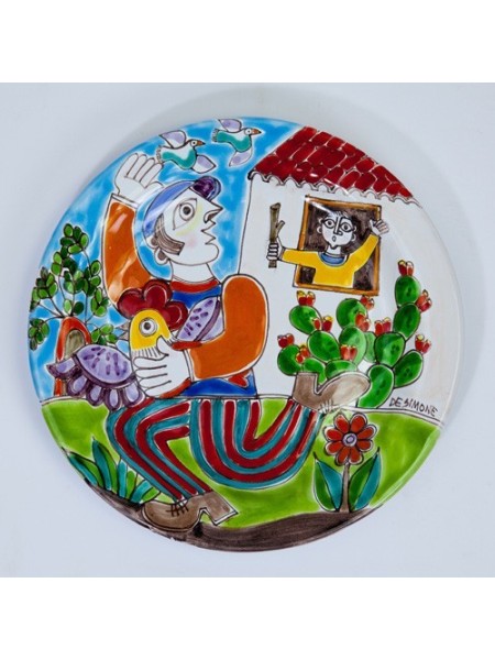 Circular Plate DS 18 cm Chicken Thief PT18DS-43