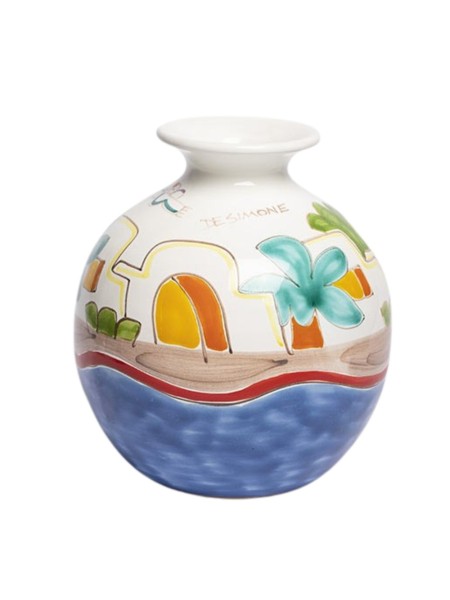 Vaso tondo Dammusi VS507DA Ceramiche de Simone