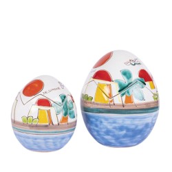Uovo scatola pasqua artigianale Dammusi ceramiche de simone