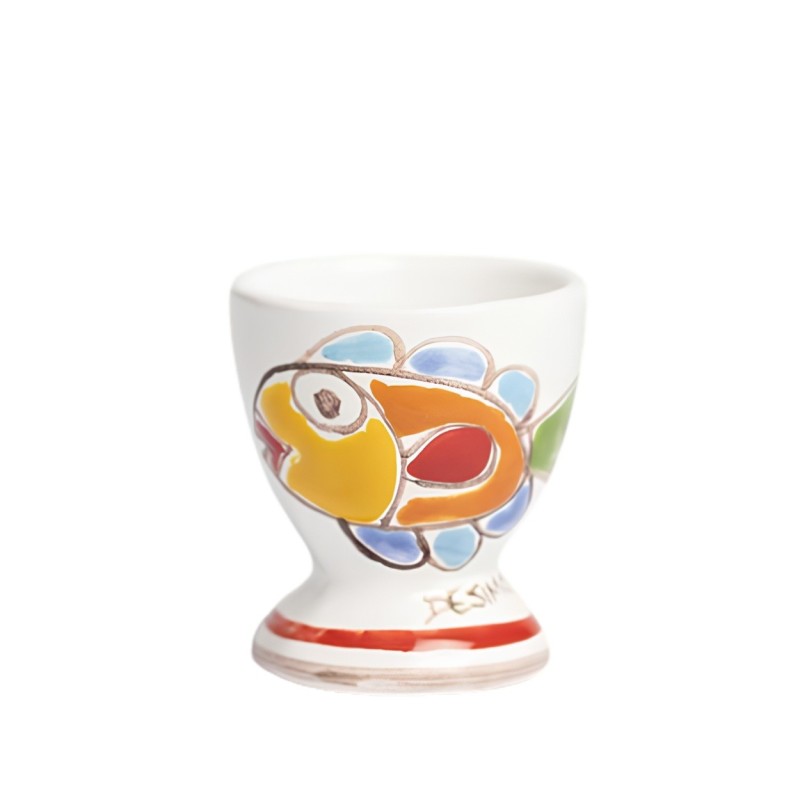 Portauovo Folk Pesce Ceramiche De simone