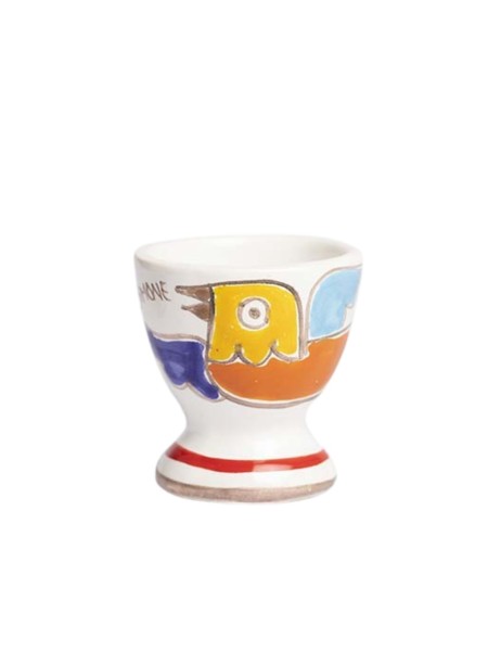 Egg cup Folk Bird Ceramiche de Simone