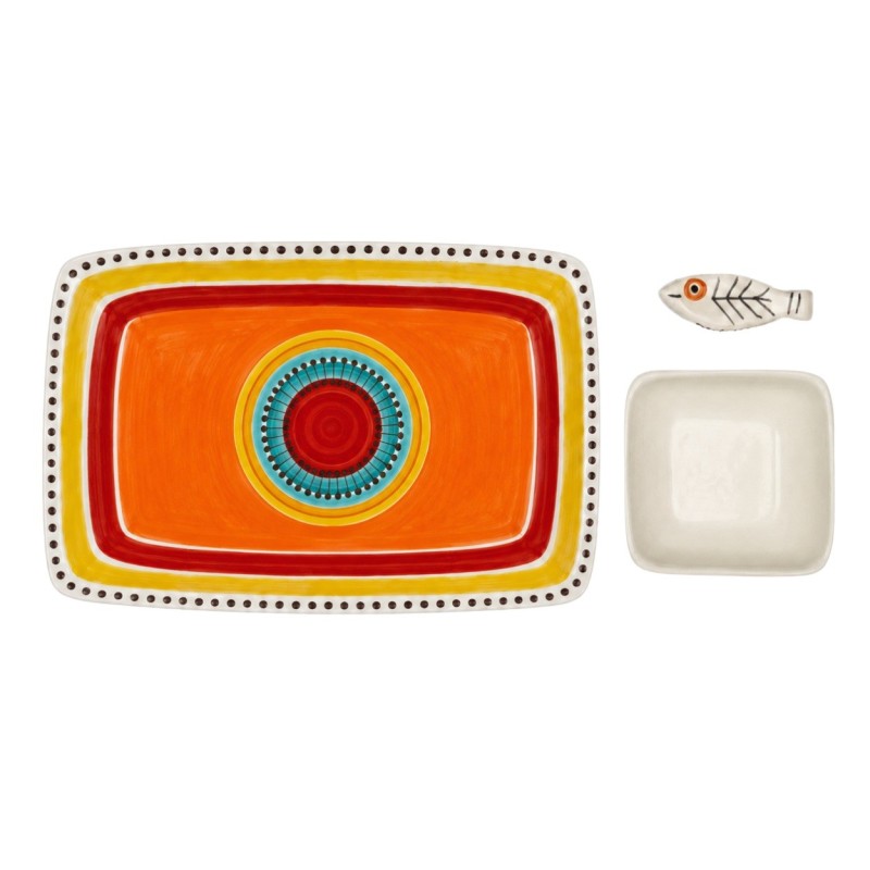 Set sushi ceramica artigianale siciliane Pantelleria De Simone