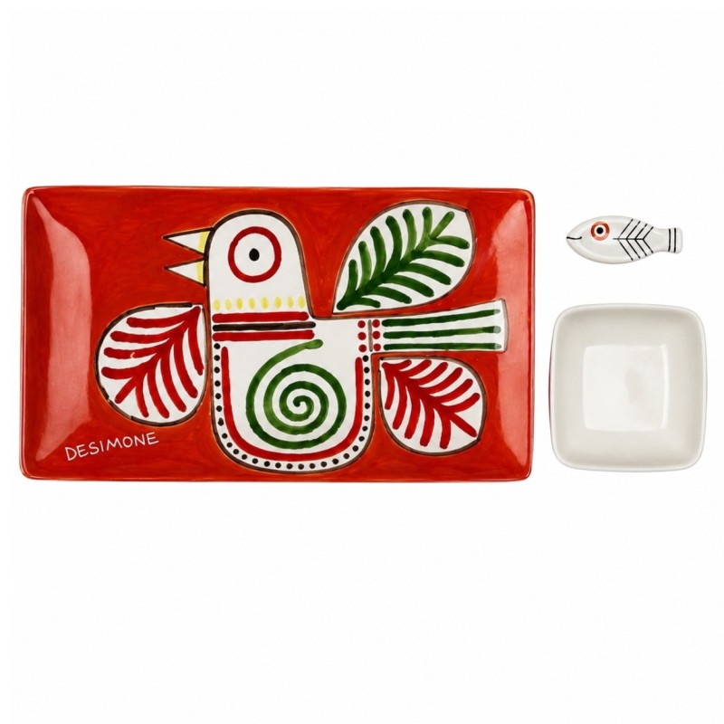 Set sushi ceramica artigianale siciliane Marettimo De Simone