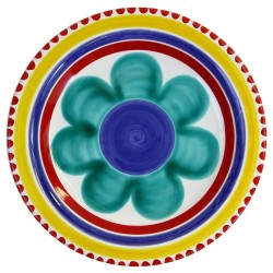 Round plate Alicudi PTAL Ceramiche De Simone
