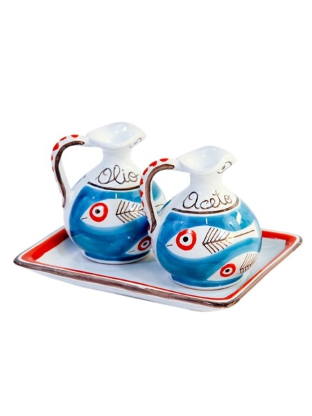 De Simone Pottery Oil and vinegar Itaca