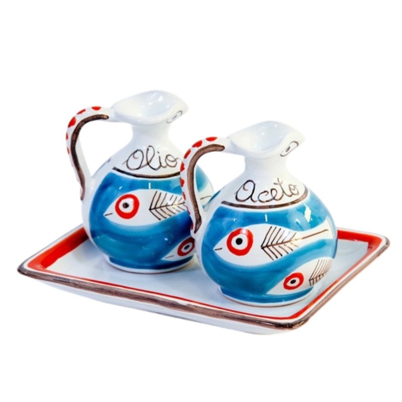 De Simone Pottery Oil and vinegar Itaca