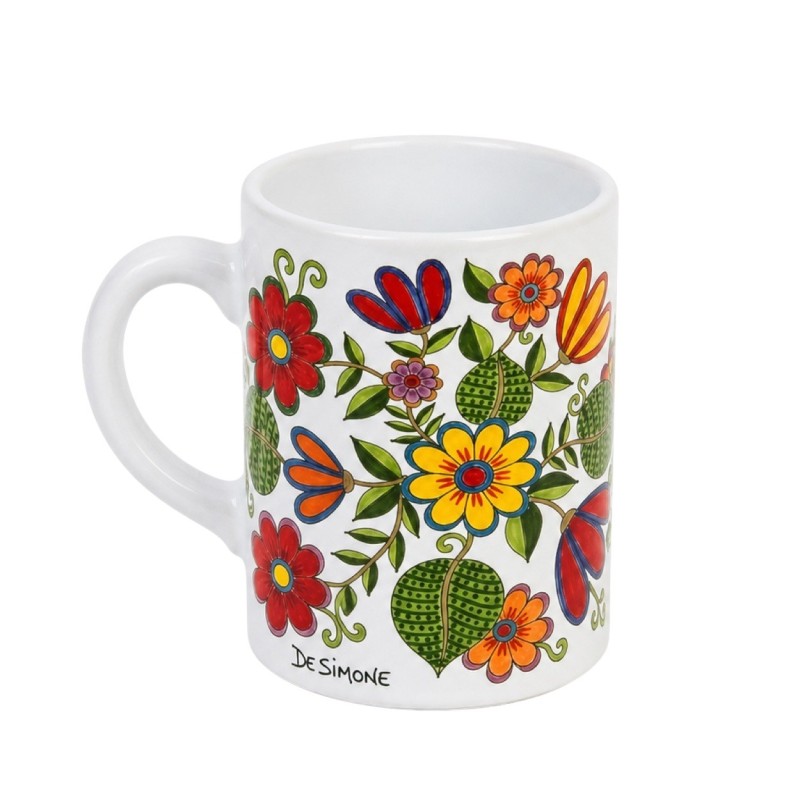 Mug Floreal DS De Simone Sicilian Pottery