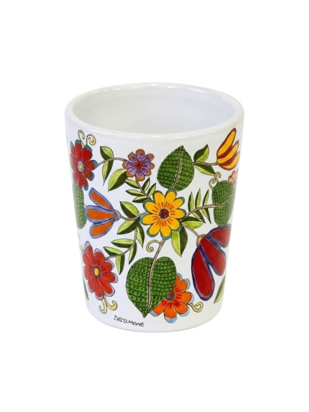 Handmade ceramic Glass Floreal de simone pottery