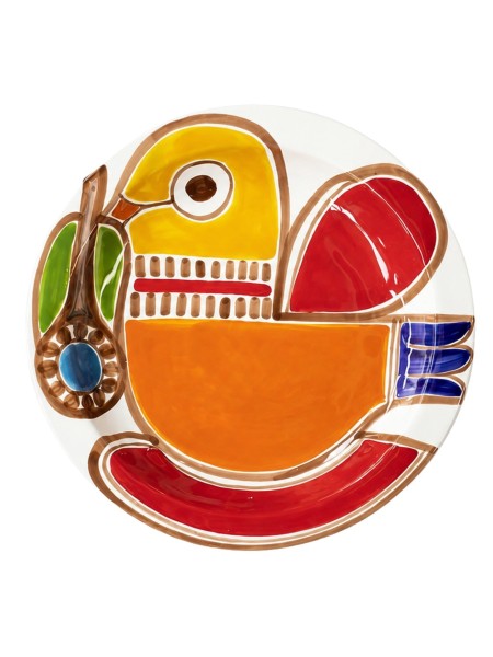 Piatto tondo Strombolicchio Ceramiche De Simone