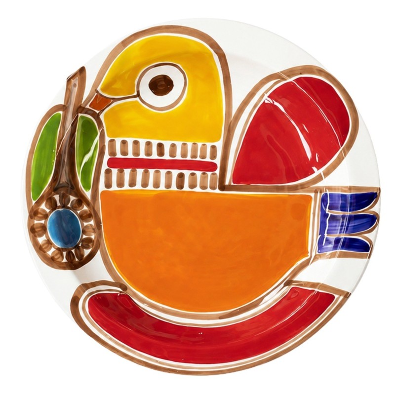 Piatto tondo Strombolicchio Ceramiche De Simone
