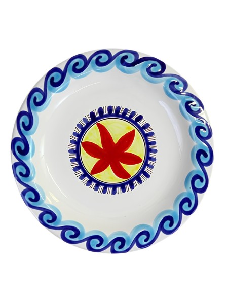 Round plate Tramontana PTTR Ceramiche De Simone