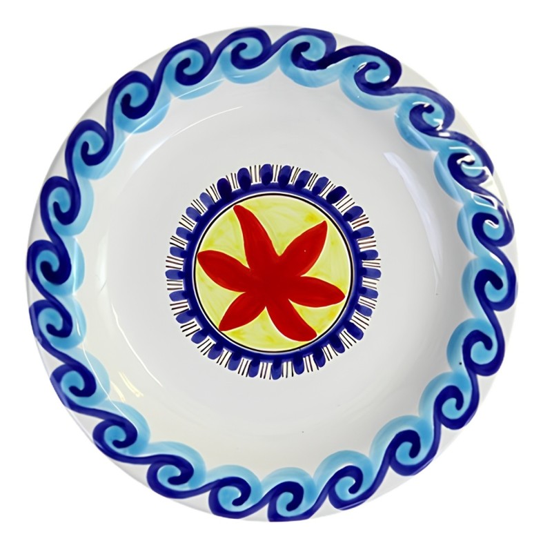Round plate Tramontana PTTR Ceramiche De Simone