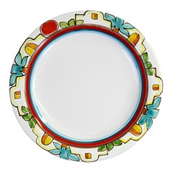 Round plate Dammusi PTDA Ceramiche De Simone