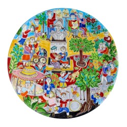 Piatto tondo DS 55 cm Il Giardino Pubblico