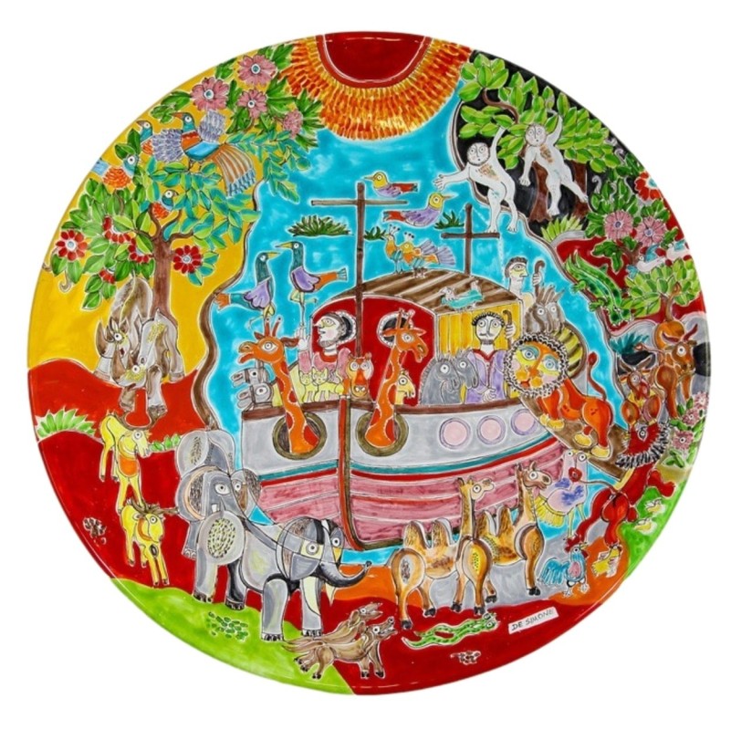 Round plate DS 55 cm Noah's Ark