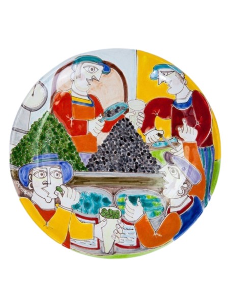 Decorative circular plate DS 30 cm Olives selling