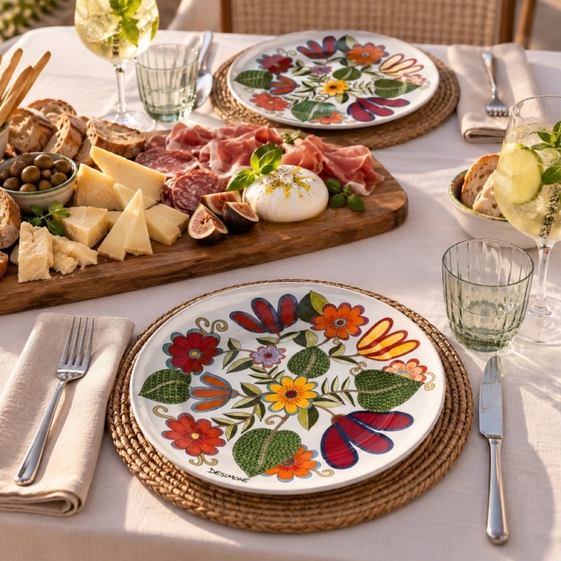 Round plate DS Floral