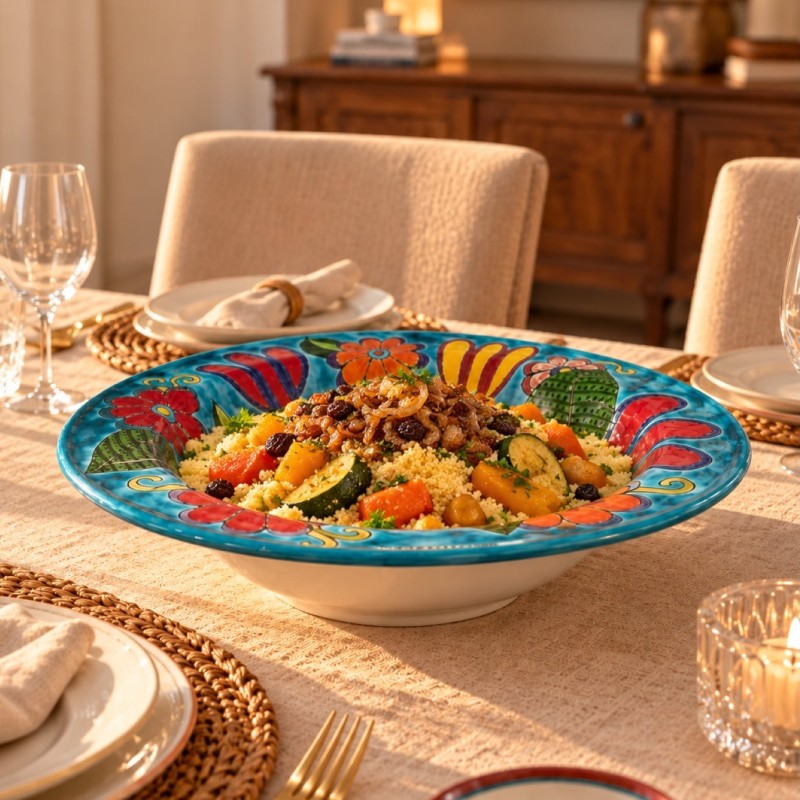 Cous cous plate DS Floral