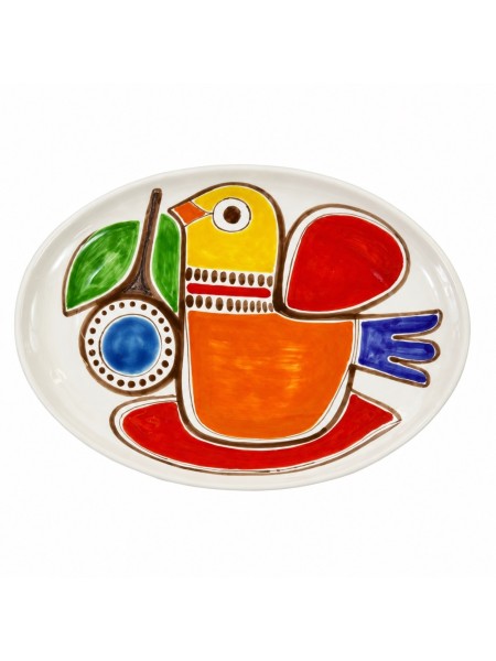 Piatto Ovale Strombolicchio Ceramiche De Simone