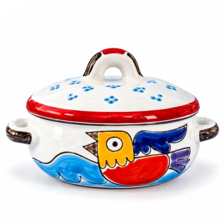 Legumiera con coperchio Folk Uccello LG143FK