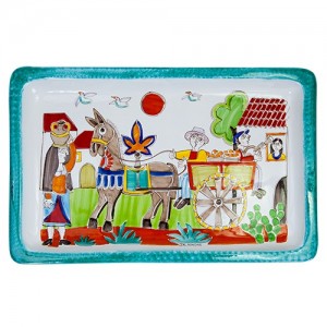 Rectangular Tray Folk Cart with Oranges VSS43FK1