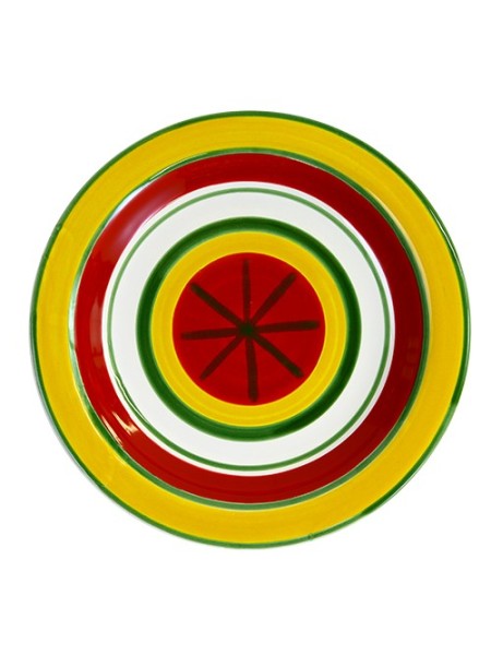 Piatto Tondo ceramiche de simone Procida PTPR