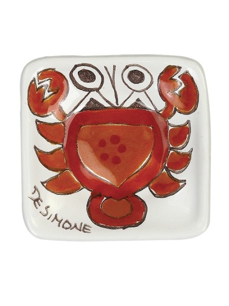 Ashtray Folk Cancer de simone pottery PC280FK-5