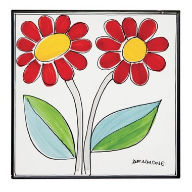 Piastrella Folk Fiori Ceramiche De Simone PI297FK-04F