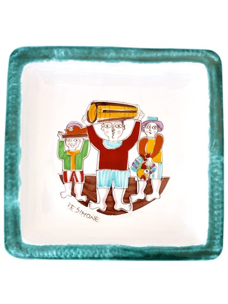 Square Plate Folk PQFK-17 Fish Carriers