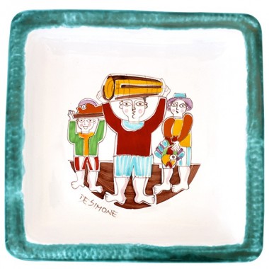 Square Plate Folk PQFK-17 Fish Carriers