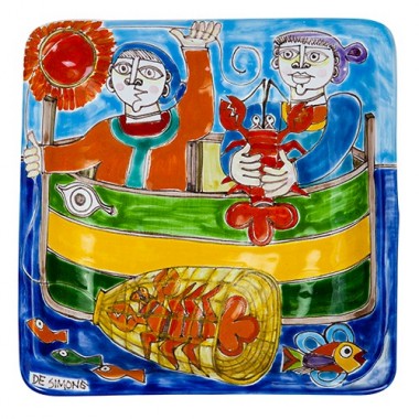 Squared Plate 24x24 DS 31 Crab Fishermen