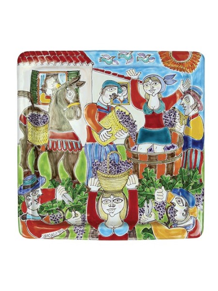 Piatto Quadrato 37x37 DS Vendemmia PQ37DS-7