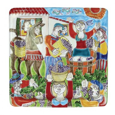Piatto Quadrato 37x37 DS Vendemmia PQ37DS-7