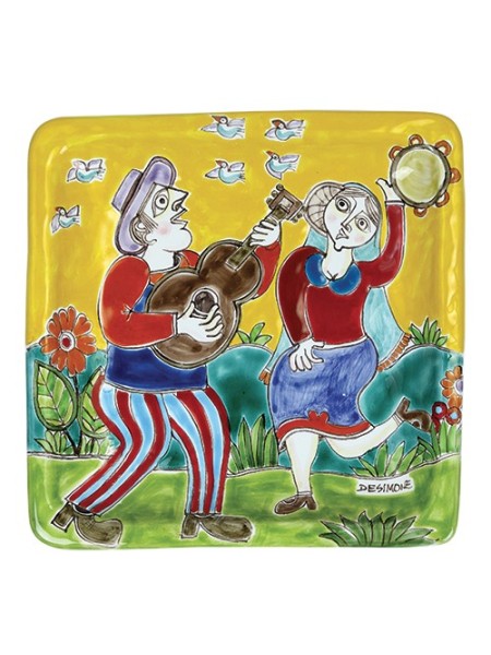 Piatto Quadrato 24x24 DS 45 Danza